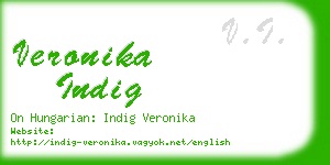 veronika indig business card